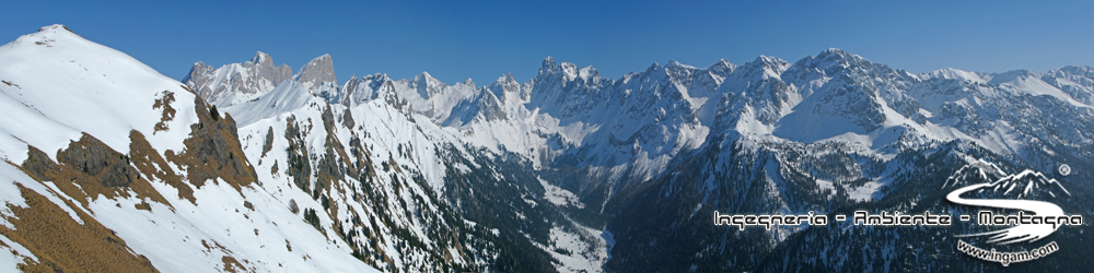 Panorama da Buffaure su Val San Nicolò